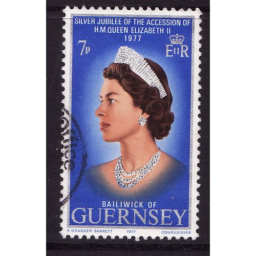 1977 Guernsey, Silver Jubilee, Used Stamp, SG 149 #1