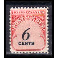 J94 6c Postage Due Barely Clears MNH KA0614