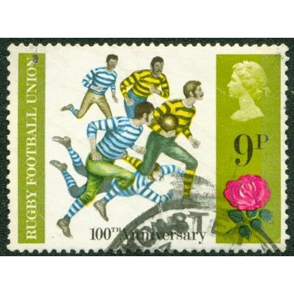 GREAT BRITAIN - 1971 Anniversaries - 9p Rugby Football - , 1871