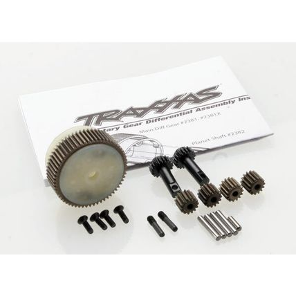 TRA2388X TRAXXAS Planetary gear differential with steel ring gear (complete) (fi