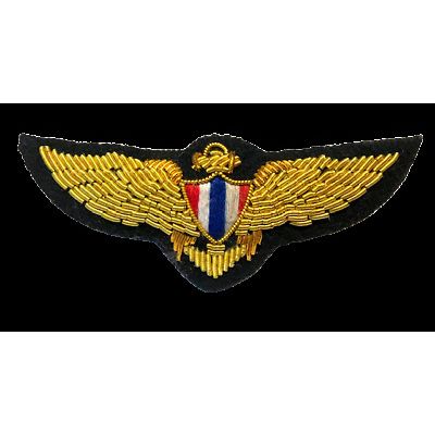 THAILAND AIR FORCE PILOT GOLD BULLION WIRE WING EXCELLENT QUALITY CP BRAND