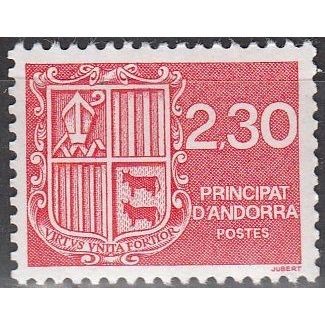 Andorre Français 1990 Michel 407 Neuf ** Cote (2008) 1.40 € Blason d'Andorre