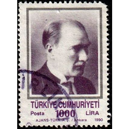 Turkey 1990 Ataturk 1000L Used Stamp