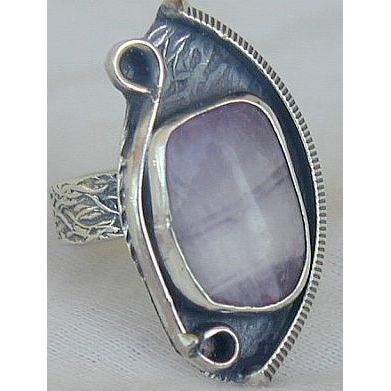 Purple glass ring-RHM-125