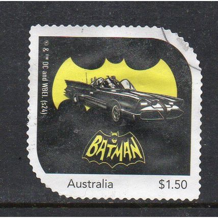 1939 DETECTIVE COMICS, 'BATMAN' 85YEARS, 2024 USED SELF ADHESIVE MYSTAMP. 3-4
