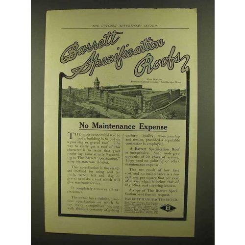 1911 Barrett Specification Roofs Ad - No Maintenance