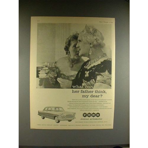 1959 Ford Zodiac Automatic Car Ad - My Dear?