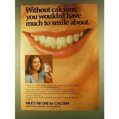1980 American Dairy Association Ad - Smile About