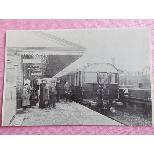 The Opening of Winchcombe Station, Gloucestershire C1905 Repro Postcard