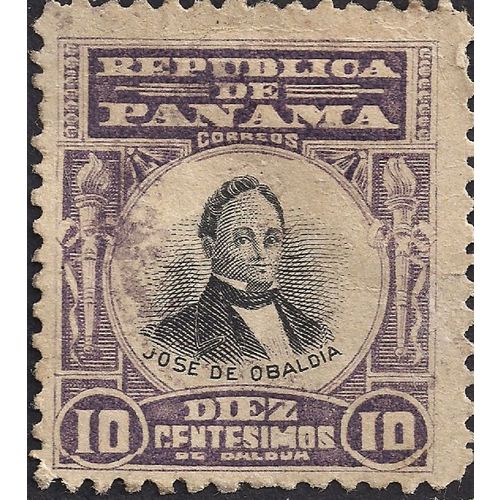 PANAMA, Jose Obaldia, violet 1909, 10c