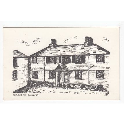 The Jamaica Inn Sketch Art Postcard Cornwall