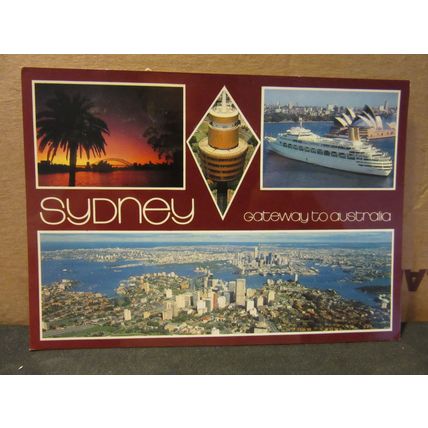 multiview, SYDNEY, N.S.W. AUSTRALIA used postcard. 1984 postmark #