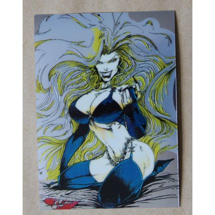 Lady Death All-Chromium Base trading Card # 29 (C) 1994 Chaos Krome comics