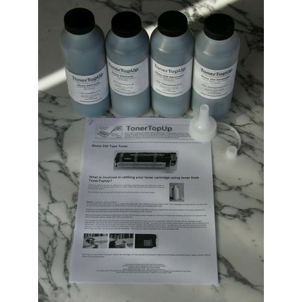 Two Bottles of Toner & Developer Refill Sharp Z50 ZT-50TDI Xerox 6R90170 6R359