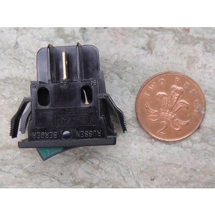 Green Neon Mains Switch Made In France NOS Beautifully Styled Can't See The Amp?