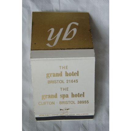 Matchbook Cover The Grand Hotel, Clifton, Bristol
