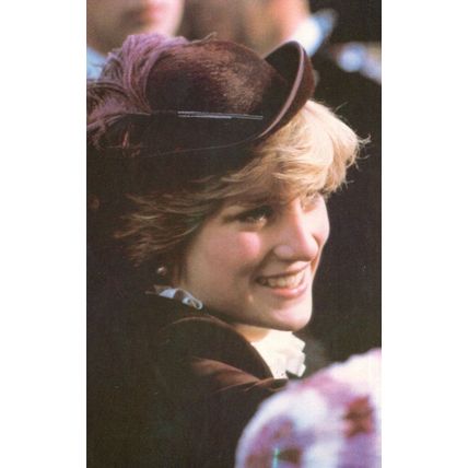 Princess Diana Rambling at Brecon Wales Royalty Postcard