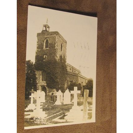 1928 RP Postcard- St Maria's Church, West Drayton -London Borough of Hillingdon