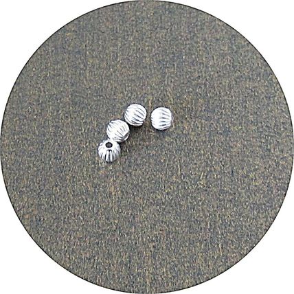 3mm 925 Silver Corrugated Beads Perfect Spacer Bead Quality 3 pack sizes C27