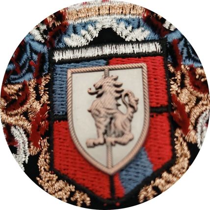 Sew On Griffin Badge Embroidered Metal Centre Crest Bumble Patch Detailed P623