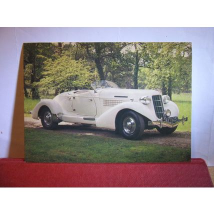 1935 AUBURN SPEEDSTER 851, no. BXY 525, BEAULIEU MOTOR MUSEUM unused postcard =