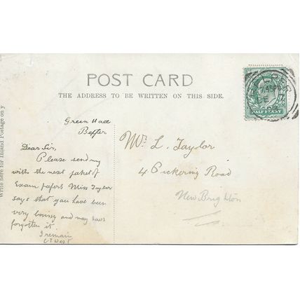 Welbeck Lodge and Gate - Nottinghamshire - 1903 - Original Postcard (50-12)
