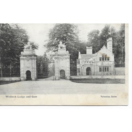 Welbeck Lodge and Gate - Nottinghamshire - 1903 - Original Postcard (50-12)