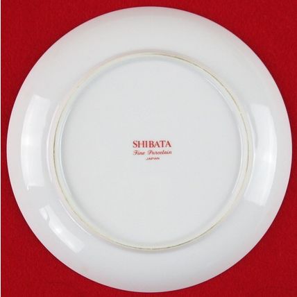NEW Lot of 2 Shibata Porcelain Christmas Tree 7-1/2" Salad Dessert Plates