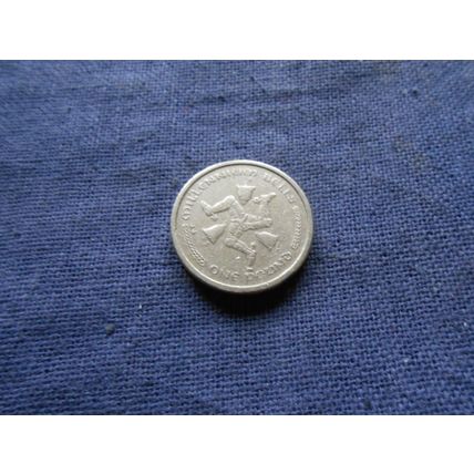 2002 ISLE OF MAN ONE POUND COIN.