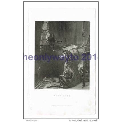 High Life (Landseer), Peterson's Magazine, by Illman, Book Illustration (Print),