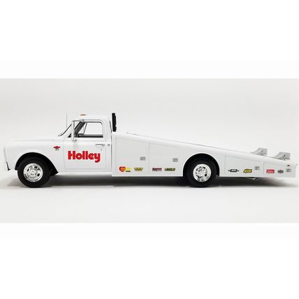 1/18 ( IT ) 1967 CHEVROLET C-30 RAMP TRUCK - WHITE HOLLEY