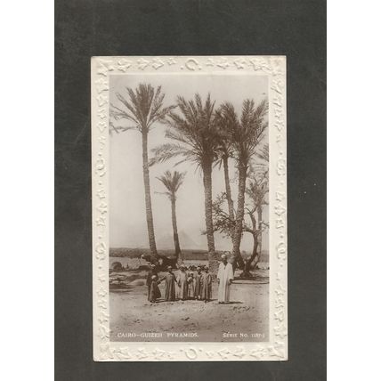 Postcard Egypt Gizeh Pyramids