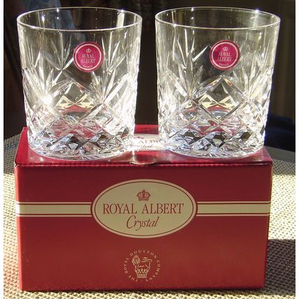 Pair of Royal Albert Dalton Tumblers, Rummer's Boxed