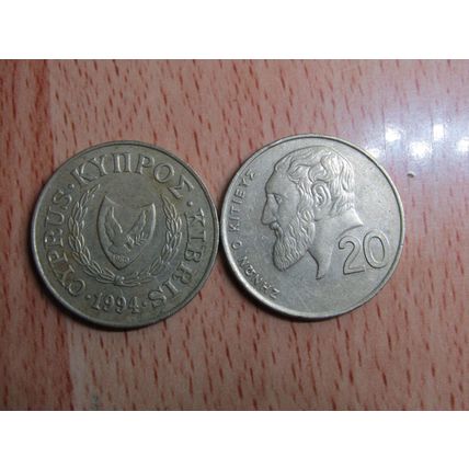 Cyprus 1994 20 Cents Coin
