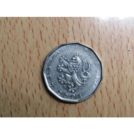 Czechoslovakia Ceska 2001 2 Koruna Coin