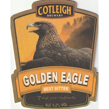 BEER MAT - COTLEIGH BREWERY - GOLDEN EAGLE BEST BITTER - (Cat No 024) - (2001)