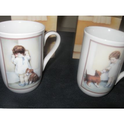 2 BESSIE PEASE GUTMANN MUGS DISGRACE AND THE REWARD New