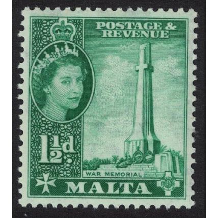 Malta Second World War memorial 1½d 1956 MNH SG#269