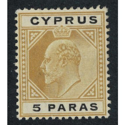 Cyprus Edward VII 5 Paras 1908 MH SG#60 MI#46