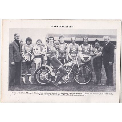 Poole Pirates Speedway 1977. (29 PROGRAMMES JOB LOT)