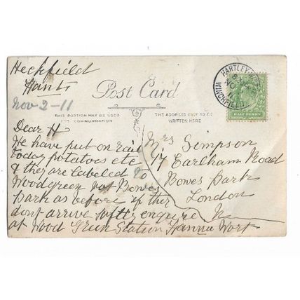 Morris & Co, Castle Street, Reading, Horse Cart, Berkshire, RP Postcard.