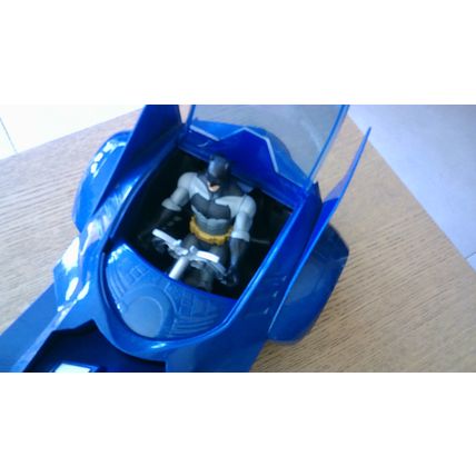 BATMAN (6" Action Figure) & BATMOBILE (14" Brave & The Bold Version) Mattel