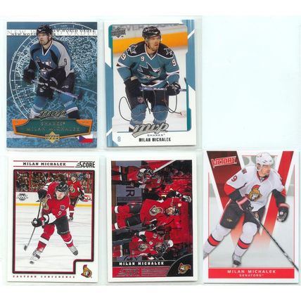 Milan Michalek 6x card lot incl Autograph, Insert