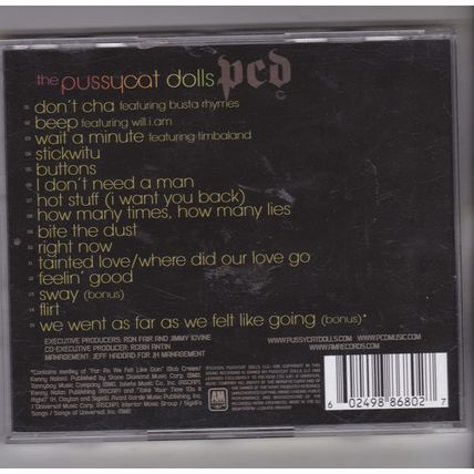 The Pussycat Dolls : PCD. (2005) CD album. Special Edition.