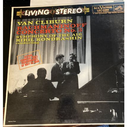 Van Cliburn Rachmaninoff Concerto No. 3-LP -RCA Victor