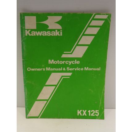 Kawasaki Motorcycle Owner's Manual & Service Manual KX125