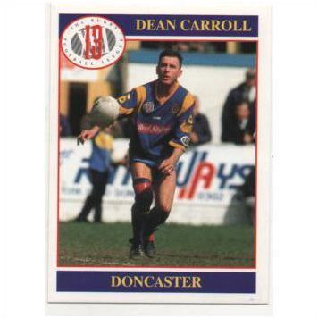 Dean Carroll, Doncaster - card #139 MERLIN Rugby League 1990's Trade Card