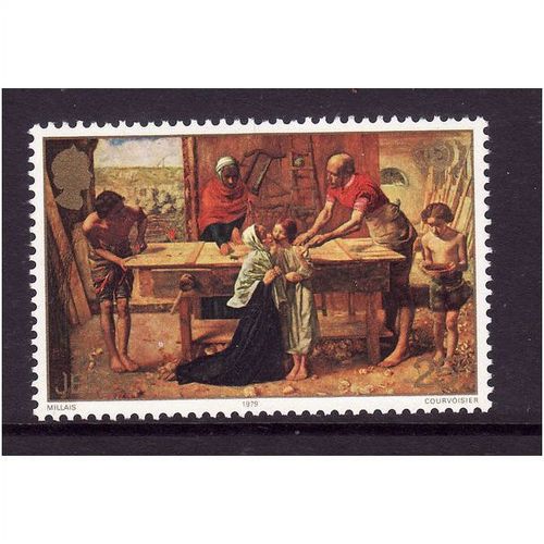 JERSEY 1979 SG 216 25p CHRIST IN THE HOUSE OF HIS PARENTS U/M MINT