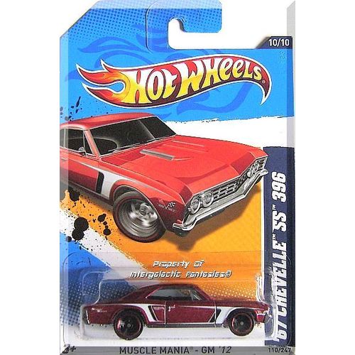 Hot Wheels - '67 Chevelle SS 396: Muscle Mania GM '12 #110/247 *Red Edition*