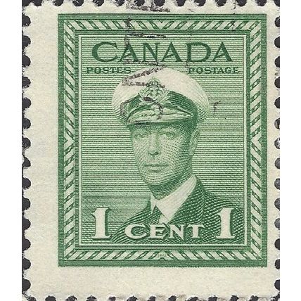 CANADA, King George VI Naval uniform, green 1942, 1c, #2